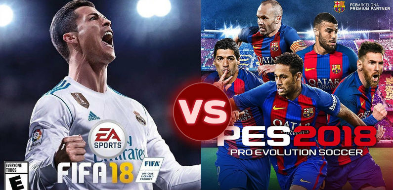 comparativa fifa 18 vs pes 2018