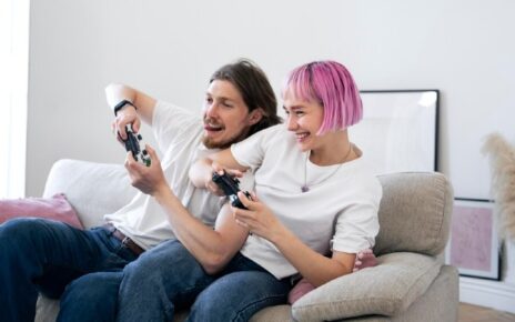 Pareja gamer