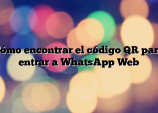 Cómo encontrar el código QR para entrar a WhatsApp Web